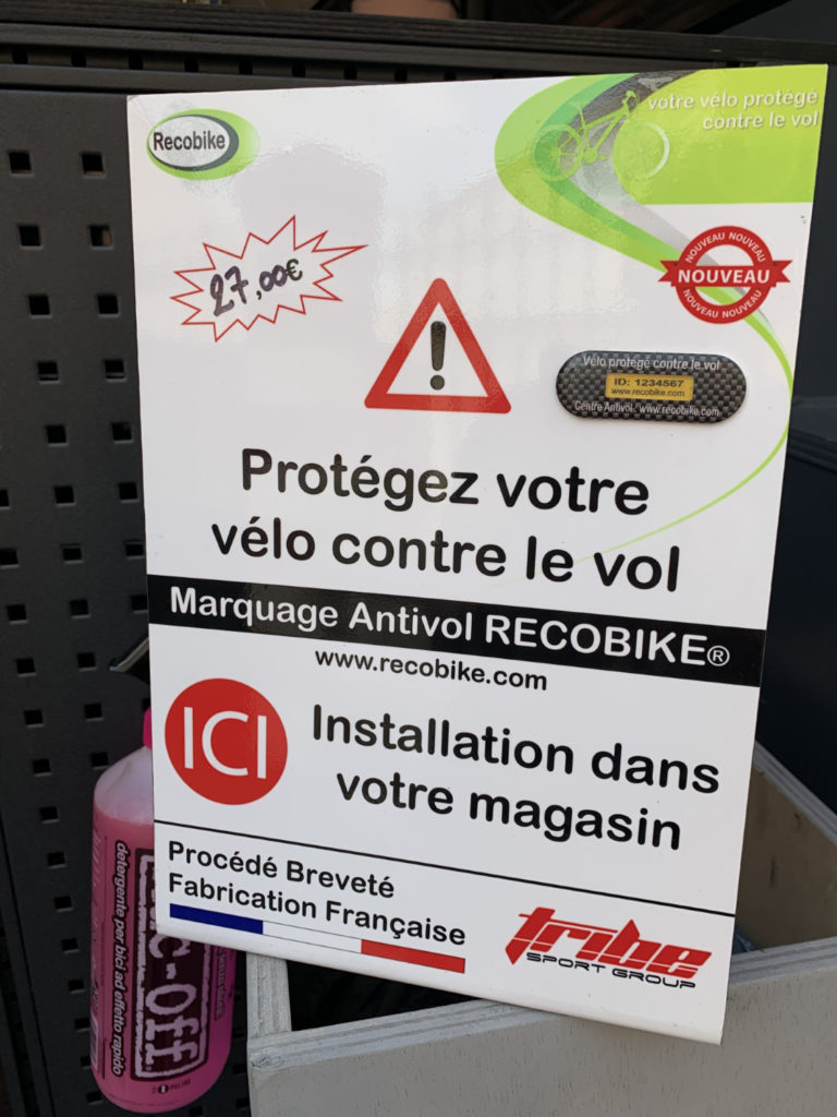 Marquage vélo Recobike